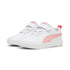 Sneakers bianche da bambina con striscia laterale rosa Puma Rickie AC PS, Brand, SKU s344000179, Immagine 0